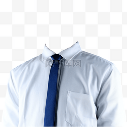 正装摄影图领带白衬衫