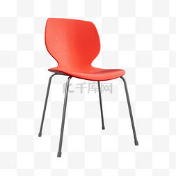 3D家具家居单人红色椅子