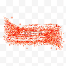 橙色闪光光效抽象笔刷