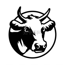 牛标志插图