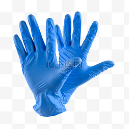 手套蓝色医疗清洁