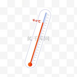 炎热酷暑温度计