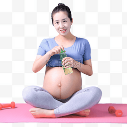 瑜伽孕妇运动健身休息
