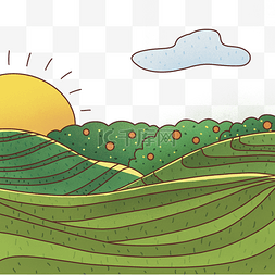 简笔画矢量茶叶一盒高档绿茶插图鸵鸟头线描风格叶面茶叶线条乌龙茶