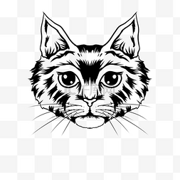 可爱美漫街头猫咪肖像纹身图案