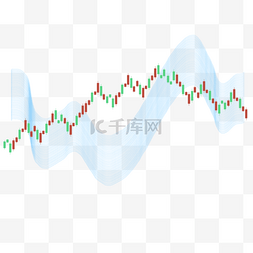 红色走势线图片_股票k线图上升趋势市场绿色红色