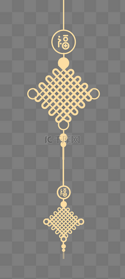 带福字的中国结图片_传统中国结福字