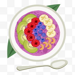 巴西莓图片_一碗美味营养的巴西莓碗