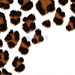动物毛皮纹理图片_豹纹无缝图案动物风格印花毛皮纹