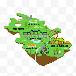 北三县地图图片_安徽旅游地图旅行
