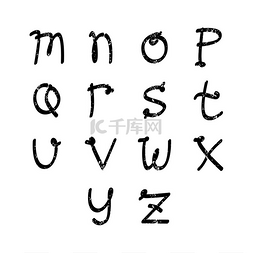 字母表集合字母集主题矢量艺术插
