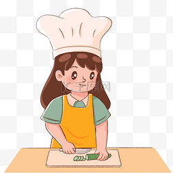 儿童做菜家务劳动
