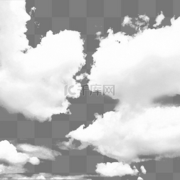 灰色天空图片_透明天空云景白云烟雾