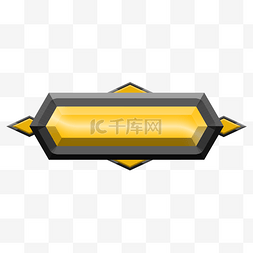 金属立体标题框图片_黄色电动电竞游戏标题框