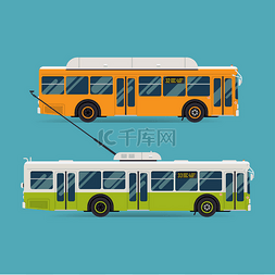 商业服务图标图片_距离公共汽车和无轨电车