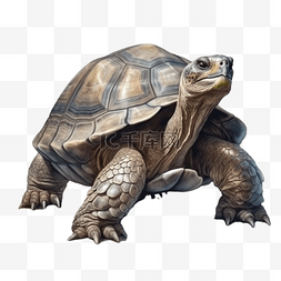海龟和鳗鱼图片_卡通手绘海龟乌龟