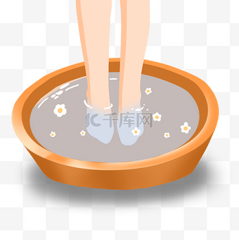 秋冬秋天冬天降温养生泡脚足疗足浴