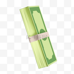 一捆绿色美元纸币