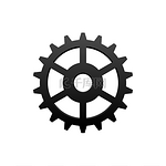 齿轮或齿轮隔离单色图标矢量机械机构齿轮移动齿轮齿轮隔离式齿轮机构