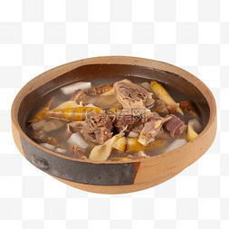 腊肉竹笋汤食物