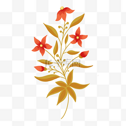 装饰图案的叶子图片_莫卧儿装饰图案印度花朵