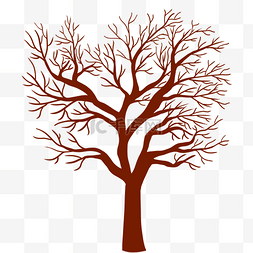 树干树图片_素描树干树枝线描