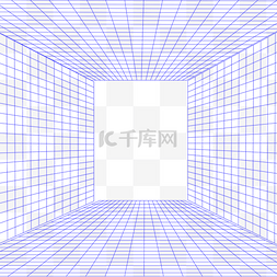 空间密度图片_立体空间透视线条网格