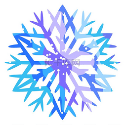 雪花装饰蓝色图片_冬季抽象雪花圣诞节或新年插图冬