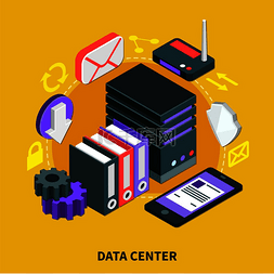 信息加密图标图片_数据中心设计概念集智能手机电子