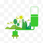 绿色低碳节能环保回收环境污染节能