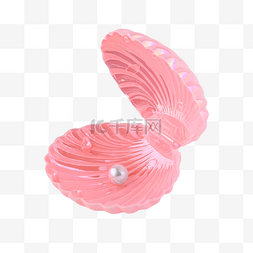 挂件粉色图片_珍珠贝壳摄影图塑料挂件