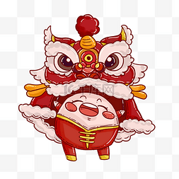 春节新年舞狮习俗年俗