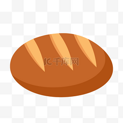 面包夹热狗图片_濯足节圣餐平放的棕色面包图形