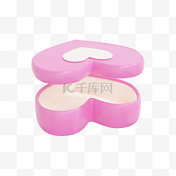 3DC4D立体粉色礼物盒