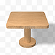 仿真木桌子