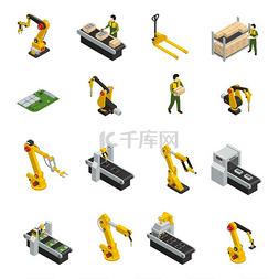 工具和机械图片_机器人机械隔离符号电子工厂等轴