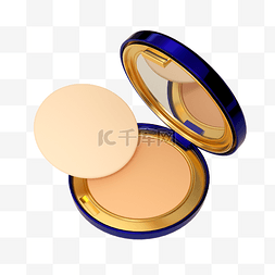 化妆品粉饼的粉末图片_3D彩妆化妆品C4D粉饼粉盒