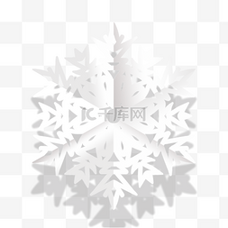 冬季折纸剪纸雪花