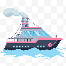 海上旅游图片_海上蓝色游轮轮船