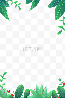 中国风春夏秋冬图片_海报边框植物四周边框清新春夏春