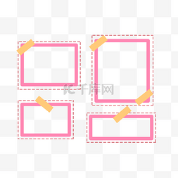 相片栏图片_照片墙照片栏形象墙边框粉红色边