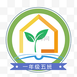 圆形圆形logo图片_简约绿色校徽