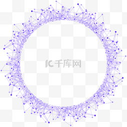 发散边框图片_商务科技粒子颗粒发散边框