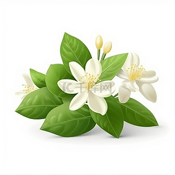 白色的植物图片_一支白色的茉莉花
