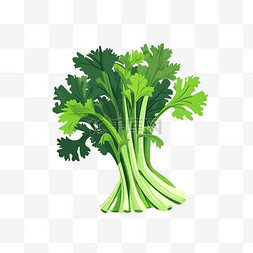 手绘蔬菜素材图片_卡通蔬菜芹菜手绘