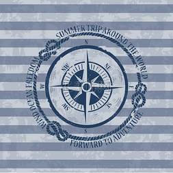邮轮背景图片_用指南针航海标志