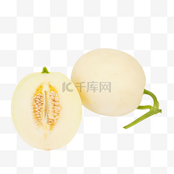 白香瓜图片_新鲜水果白甜瓜