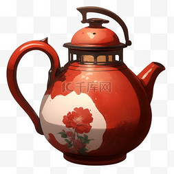 手绘茶壶水壶玻璃壶