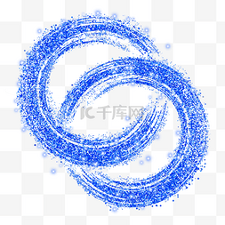 圆形闪图片_蓝色圆形闪光光效抽象笔刷