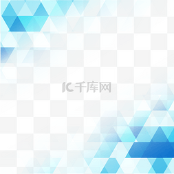 几何图片_商务科技渐变底纹蓝色装饰边框